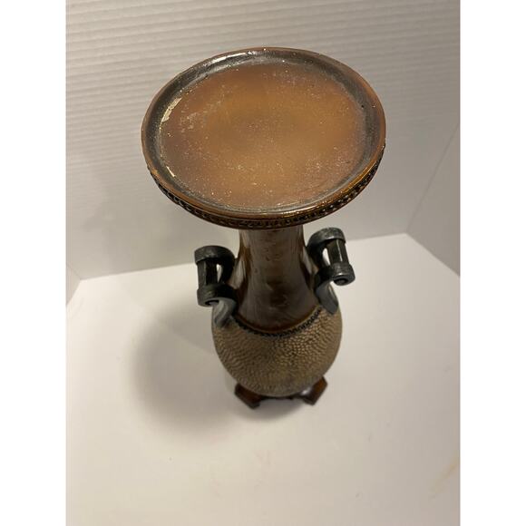 Tall African, Safari Theme, Textured Pillar Candle Holder, Fireplace/Table Decor - Picture 2 of 4